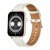 Smartwatch COLMI C28 Złoty + biały skórzany pasek