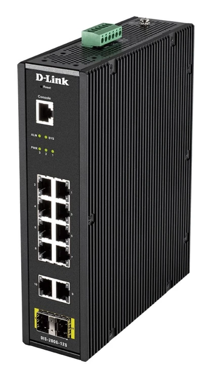Switch D-Link 12 Port L2 Industrial Smart