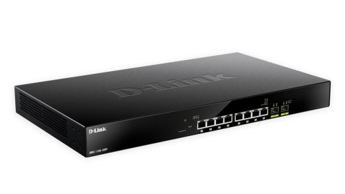 Przełącznik sieciowy D-Link DMS-1100-10TP - Zarządzany - L2 - 2.5G Ethernet (100/1000/2500) - Power over Ethernet (PoE) - Montaż w szafie - 1U