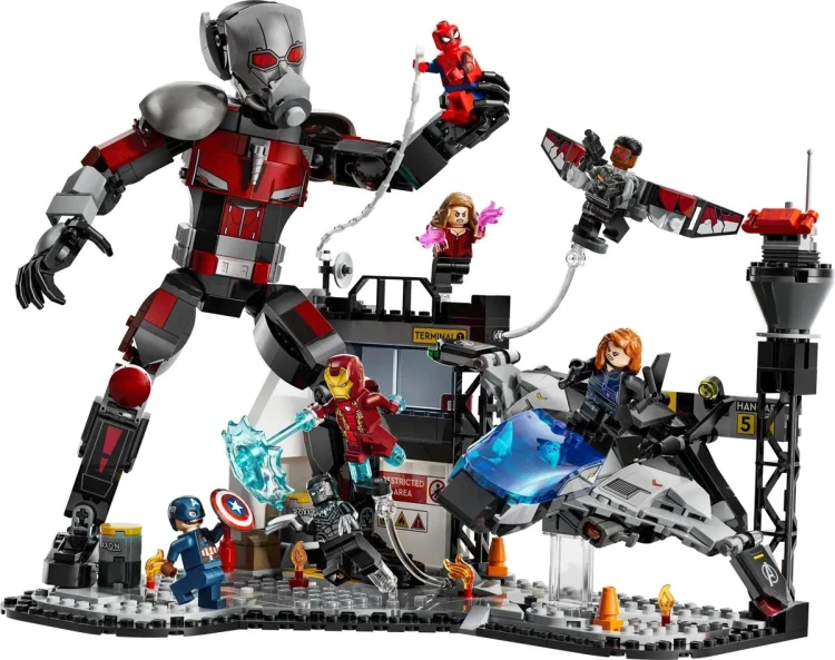 LEGO MARVEL 76314 Kapitan Ameryka: Wojna bohaterów - bitwa