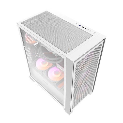 Obudowa komputerowa DARKFLASH DRX70 Mesh + 4 wentylatory RGB (biała)