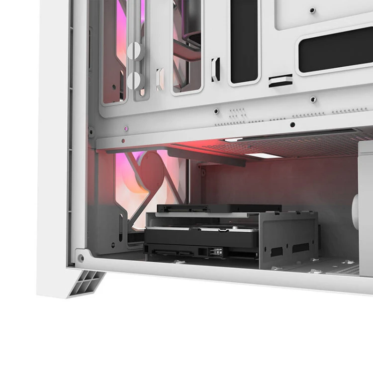 Obudowa komputerowa DARKFLASH DRX70 Mesh + 4 wentylatory RGB (biała)