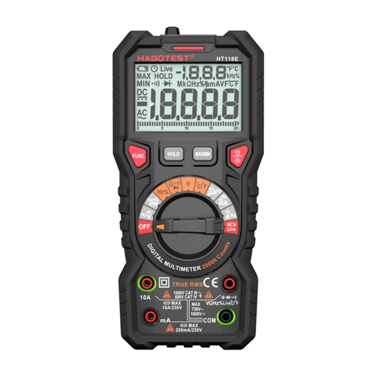 Multimetr cyfrowy HABOTEST HT118E True RMS NCV