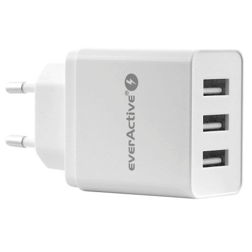 Ładowarka sieciowa everActive SC-300 (USB; kolor biały)