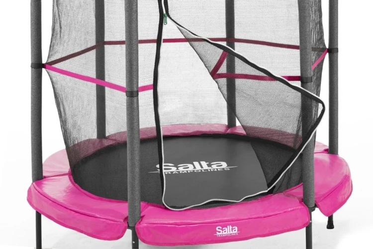 Salta Trampolina dziecięca -140cm  różowa