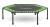 Trampolina Fitness 128cm zielona