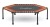 Trampolina Fitness 128cm pomarańczowa