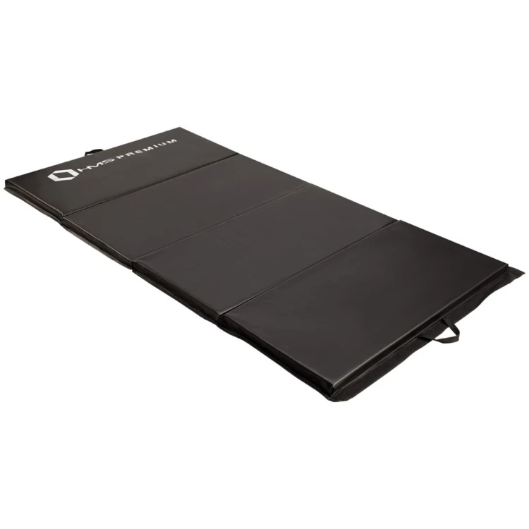 Materac gimnastyczny składany czarny 2400x1200x50mm HMS MGS01