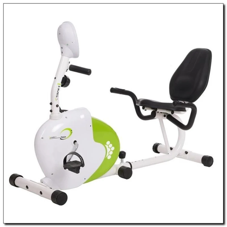 Rower magnetyczny poziomy biało-zielony HMS R9259*