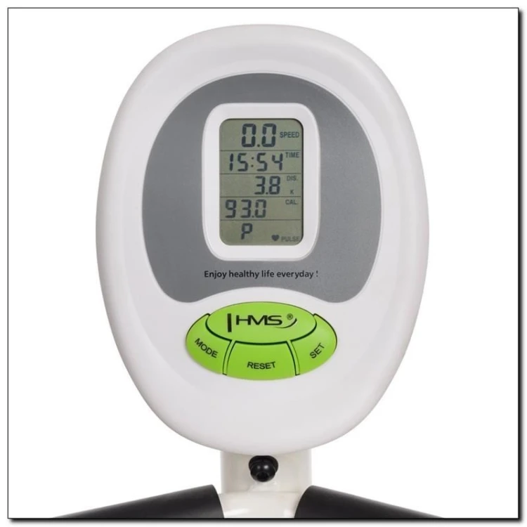 Rower magnetyczny poziomy biało-zielony HMS R9259*