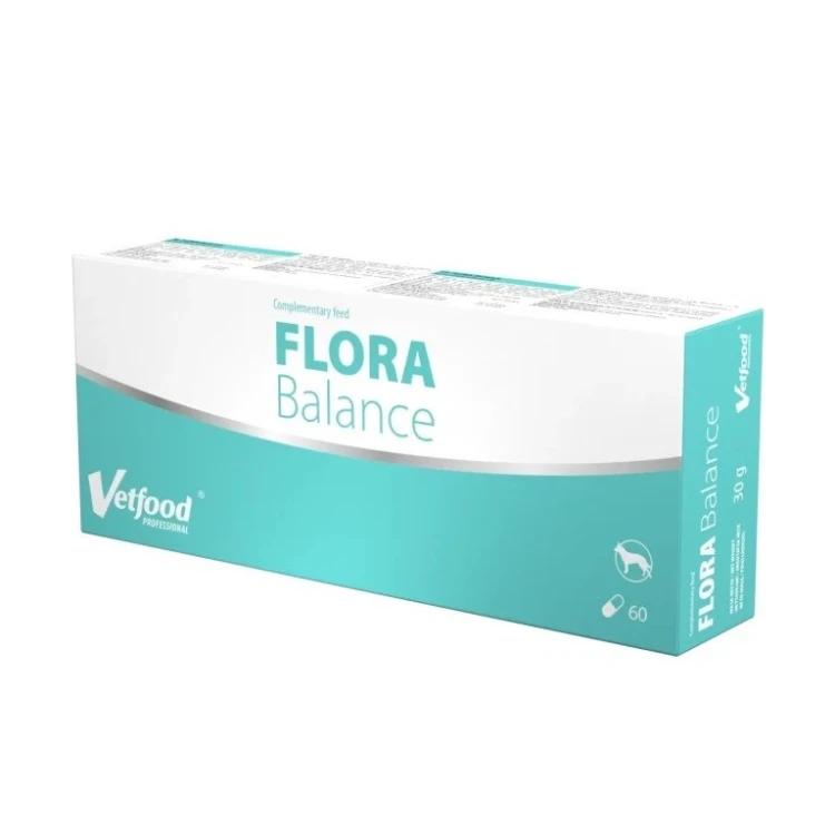 VetFood Flora Balance odnowa flory jelitowej przy antybiotyku pies i kot 60 kapsułek