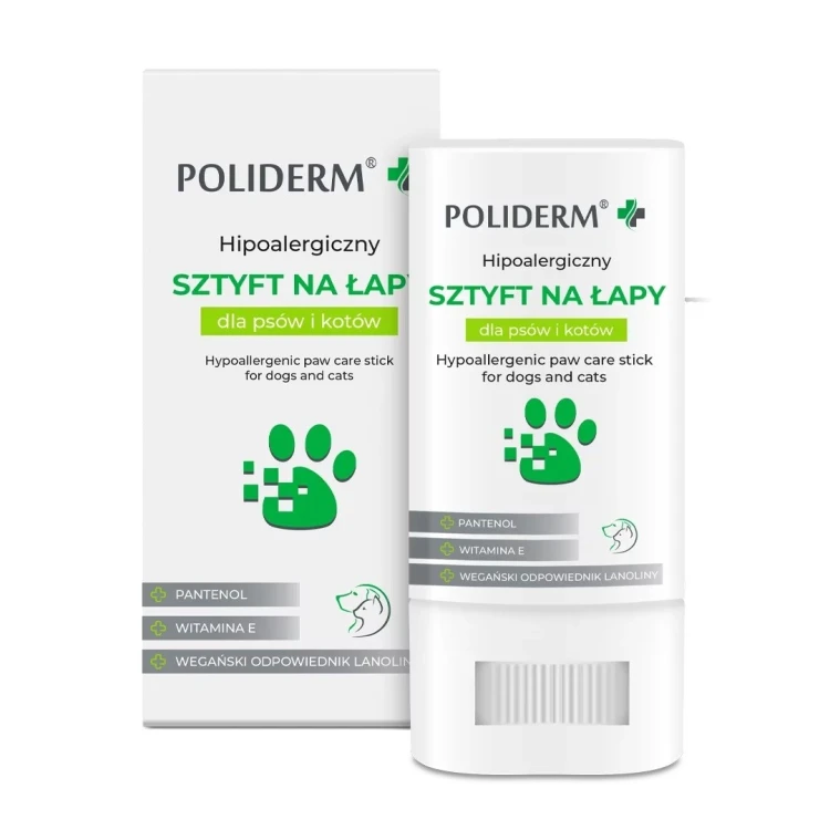JM SANTE POLIDERM HIPOALERGICZNY SZTYFT ŁAPY 14,5g