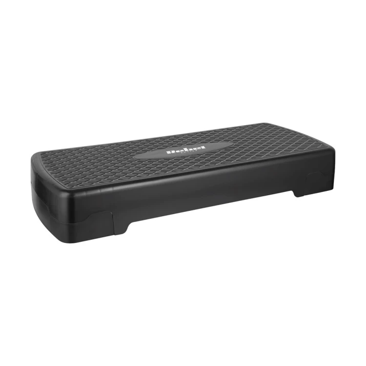REBEL ACTIVE STEP DO AEROBIKU I ĆWICZEŃ FITNESS, 2 STOPNIE, 68CM, CZARNY RBA-3228-BK