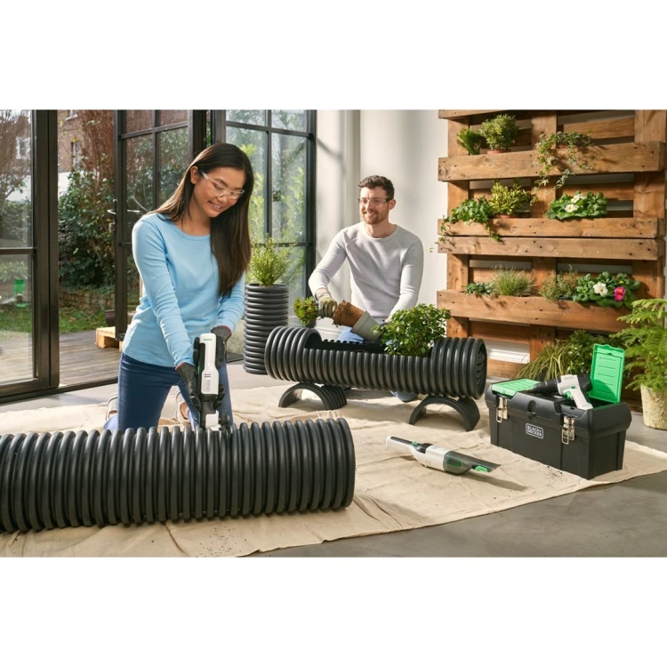 Black & Decker REVHV8C-QW odkurzacz przenośny Czarny, Biały Bez worka
