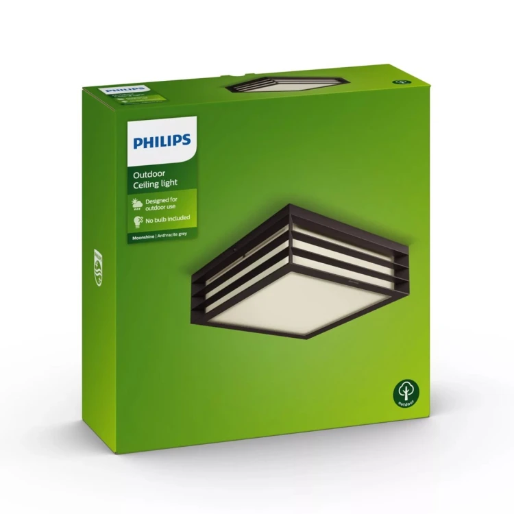 Plafon sufitowy oprawa Moonshine antracyt 2x E17/14W IP44 aluminium/tworzywo