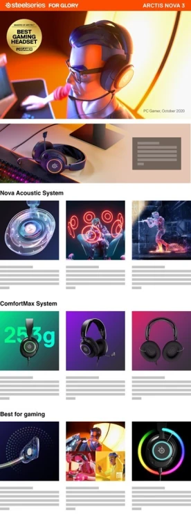 Słuchawki Steelseries Arctis Nova 3 61631 USB Type-C Czarne