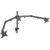 Manhattan 461658 uchwyt / stojak do monitorów 68,6 cm (27") Biurko Czarny