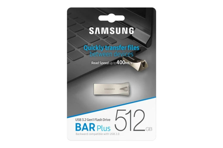 Samsung MUF-512BE pamięć USB 512 GB USB Typu-A 3.2 Gen 1 (3.1 Gen 1) Srebrny