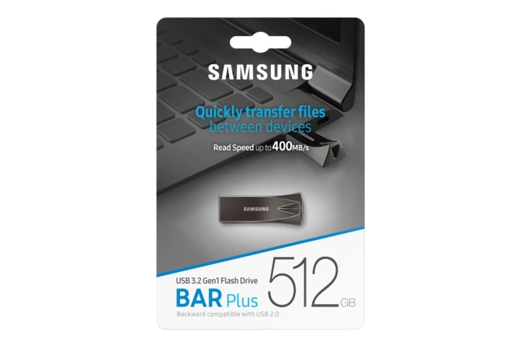 Samsung MUF-512BE pamięć USB 512 GB USB Typu-A 3.2 Gen 1 (3.1 Gen 1) Szary