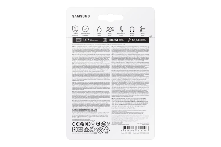 Samsung MUF-512BE pamięć USB 512 GB USB Typu-A 3.2 Gen 1 (3.1 Gen 1) Szary