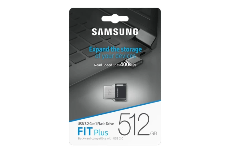 Samsung MUF-512AB pamięć USB 512 GB USB Typu-A 3.2 Gen 1 (3.1 Gen 1) Czarny, Stal nierdzewna