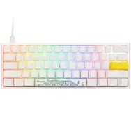 Ducky One 2 Pro Mini White Edition Gaming Tastatur, RGB LED - Cherry Blue (US)