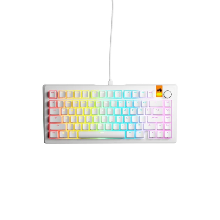Glorious Gaming GMMK 3 HE 75% Prebuilt klawiatura USB QWERTY US English Biały