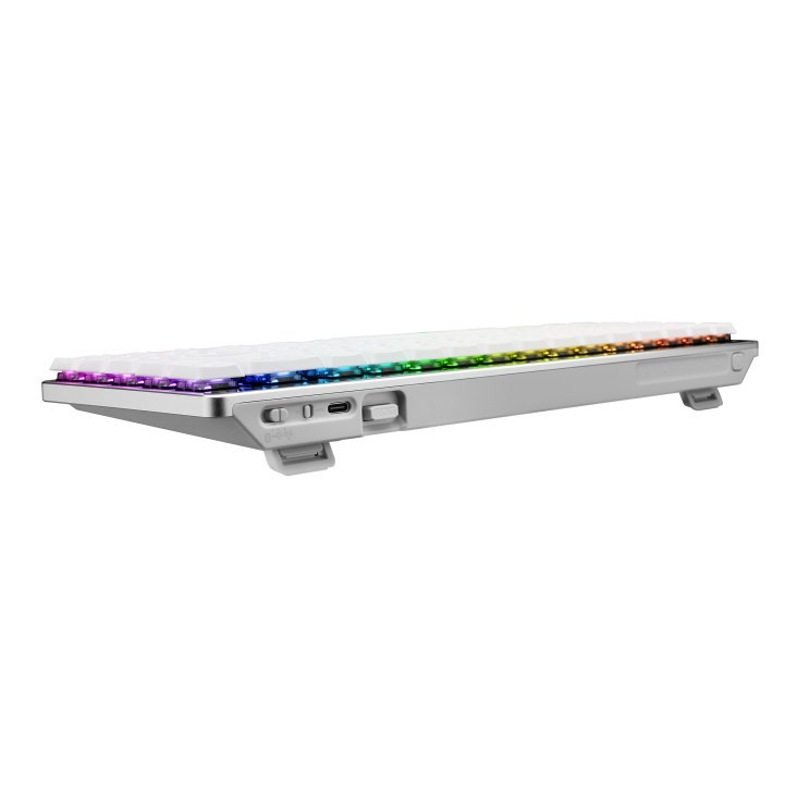 Klawiatura Gaming USB + RF Wireless + Bluetooth QWERTZ Biały ASUS ROG Falchion RX Low Profile