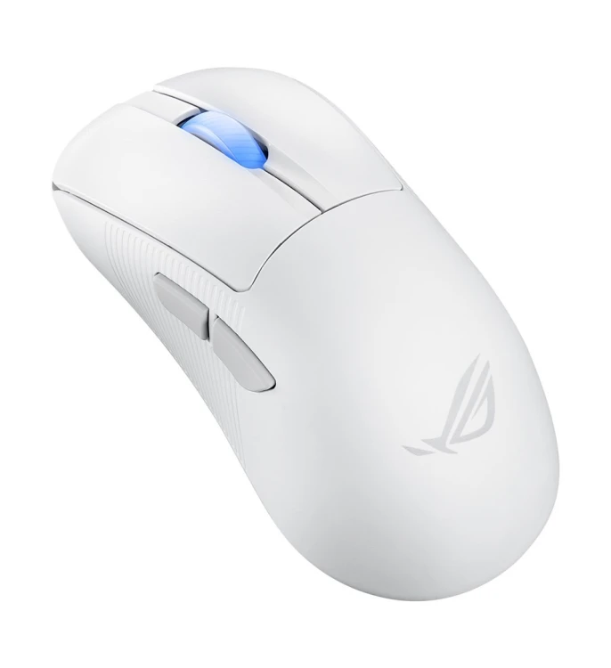 ASUS ROG Keris II Ace Wireless AimPoint White myszka Gaming Po prawej stronie RF Wireless + Bluetooth + USB Type-A Optyczny 42000 DPI