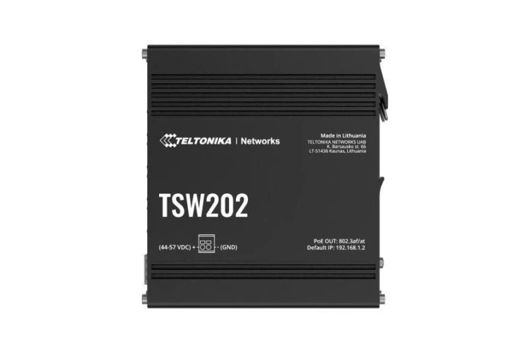 Teltonika TSW202 Switch 8x RJ45 1Gb, 2x SFP L2 POE+