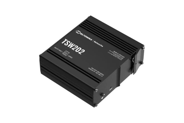 Teltonika TSW202 Switch 8x RJ45 1Gb, 2x SFP L2 POE+