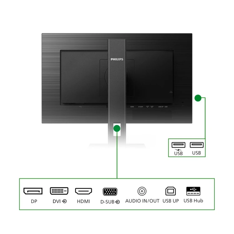 MONITOR PHILIPS LED 23,8" 242B1G/00