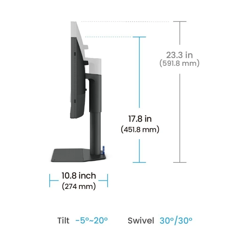 BenQ SW242Q monitor komputerowy 61,2 cm (24.1") 2560 x 1600 px WQXGA LED Czarny
