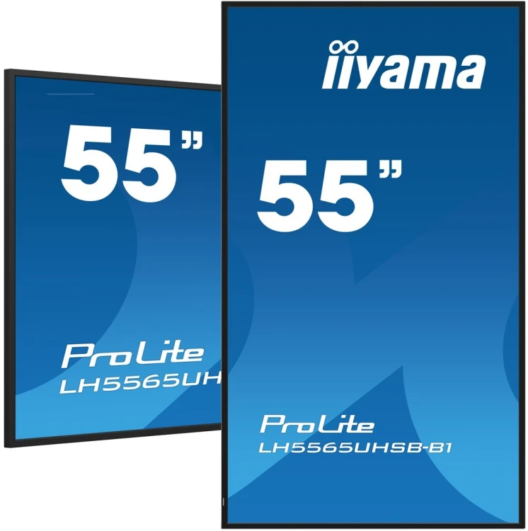 iiyama LH5565UHSB-B1 signage display Kiosk 138,7 cm (54.6") LED Wi-Fi 800 cd/m2 4K Ultra HD Czarny Procesor wbudowany Android 11 24/7