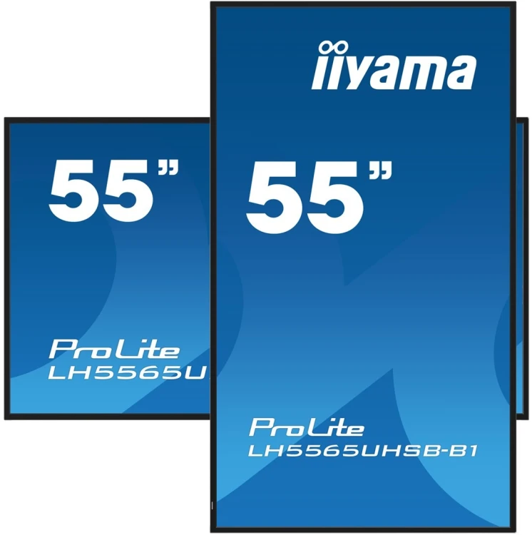 iiyama LH5565UHSB-B1 signage display Kiosk 138,7 cm (54.6") LED Wi-Fi 800 cd/m2 4K Ultra HD Czarny Procesor wbudowany Android 11 24/7