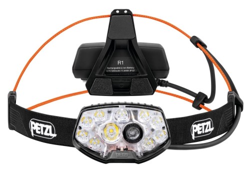 Latarka czołowa LED Petzl NAO RL Czarny, Pomarańczowy