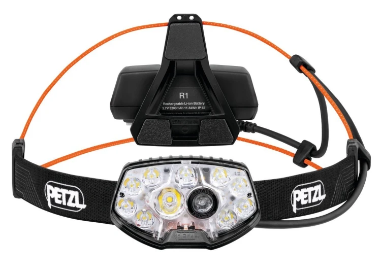 Latarka czołowa LED Petzl NAO RL Czarny, Pomarańczowy