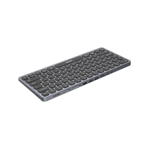 UNITEK D1092A klawiatura USB Amerykański międzynarodowy Szary