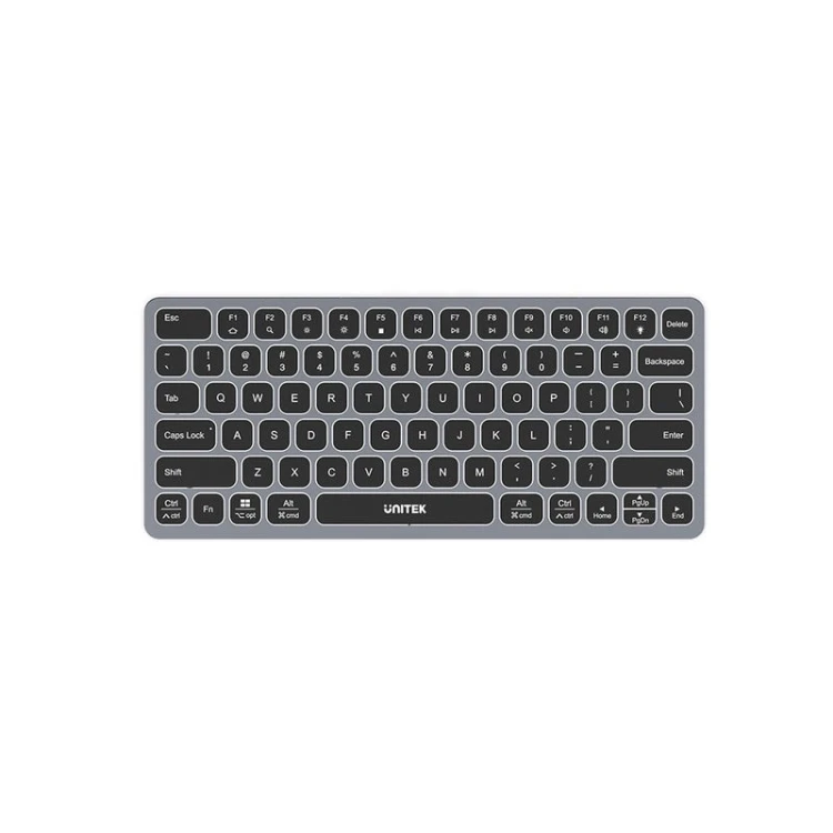 UNITEK D1092A klawiatura USB Amerykański międzynarodowy Szary