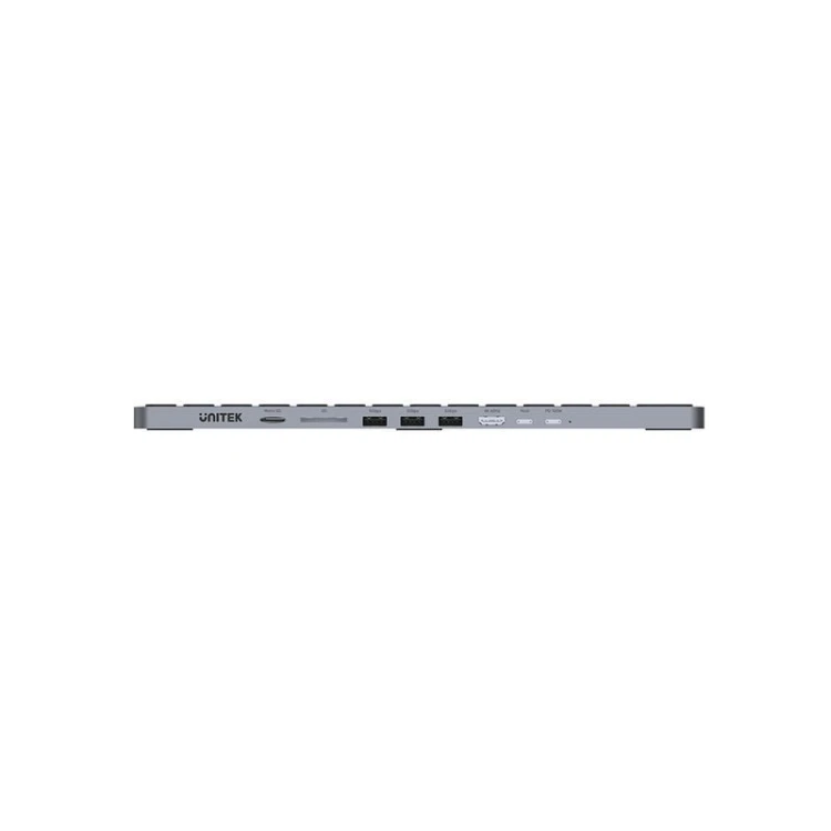 UNITEK D1092A klawiatura USB Amerykański międzynarodowy Szary