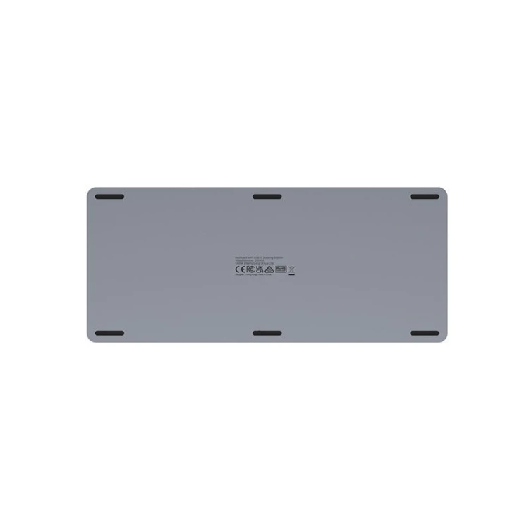 UNITEK D1092A klawiatura USB Amerykański międzynarodowy Szary