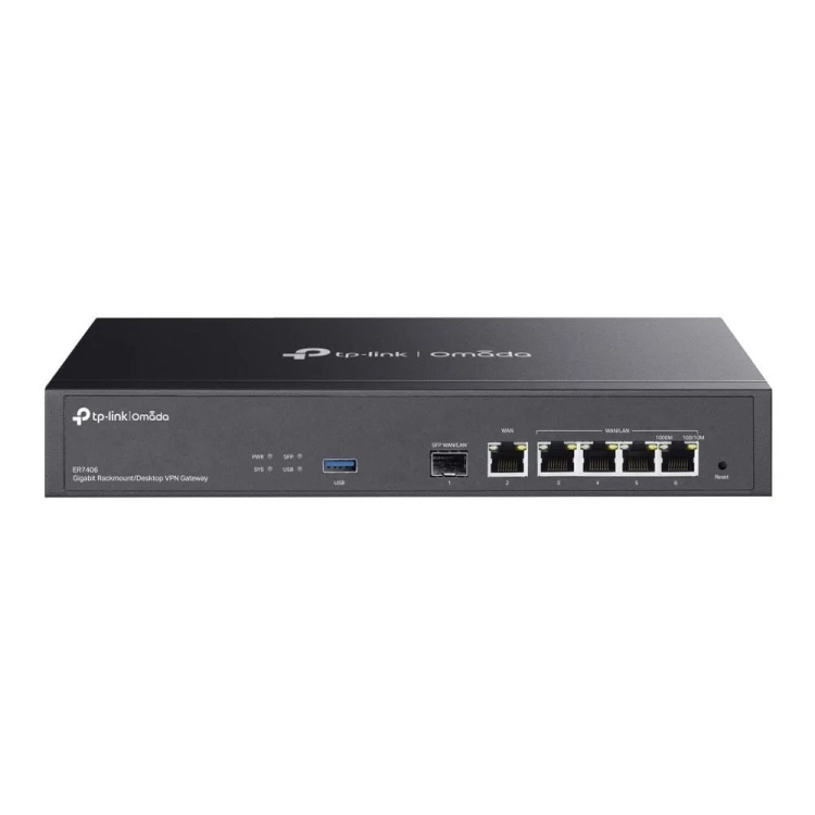TP-Link ER7406 ruter Gigabit Ethernet Czarny
