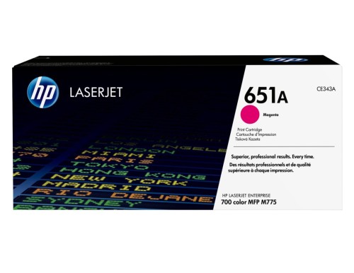 HP 651A oryginalny wkład z purpurowym tonerem LaserJet