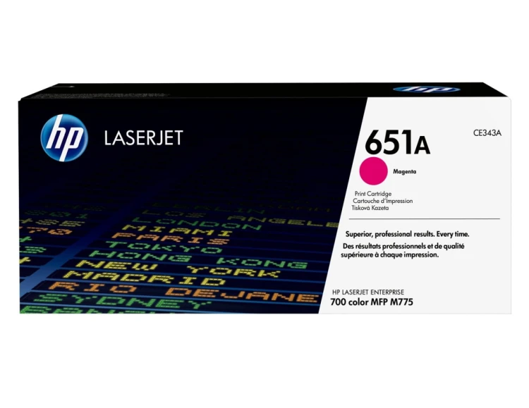 HP 651A oryginalny wkład z purpurowym tonerem LaserJet