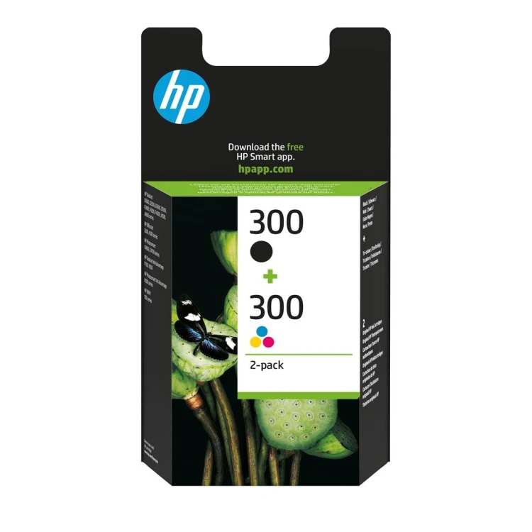 HP 300 zestaw 2 oryginalnych wkładów atramentowych: czarny/trójkolorowy