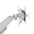Neomounts DS70-250SL1 uchwyt / stojak do monitorów 88,9 cm (35") Biurko Srebrny