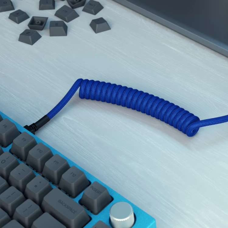 Glorious Gaming GLO-KB-ACC-CBL-COIL-CBLU kabel klawiatury/myszy Niebieski 1,4 m