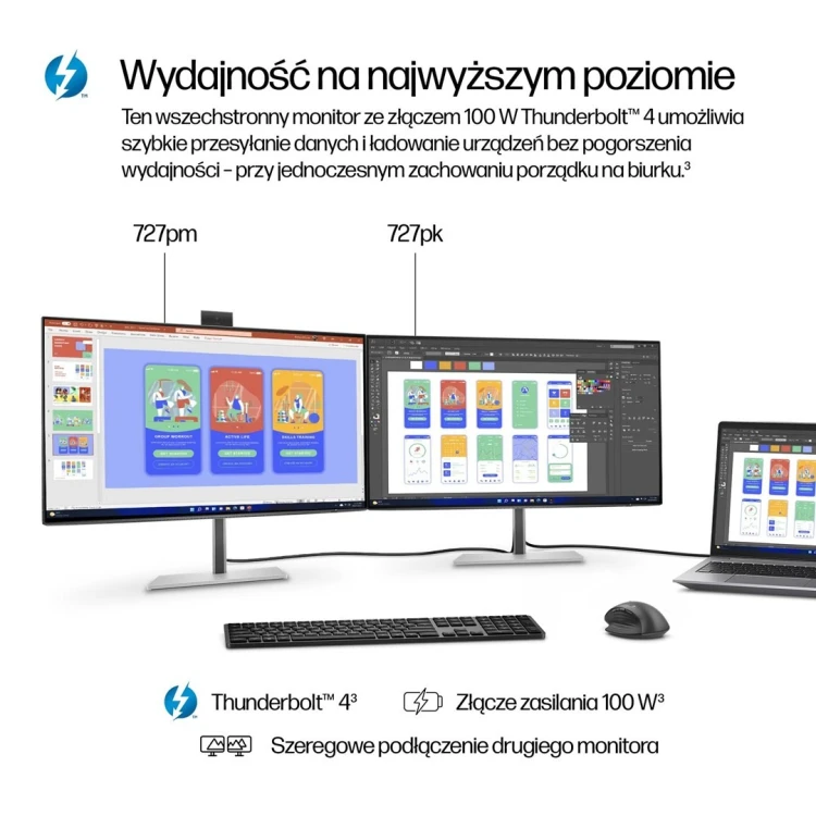 HP 27-calowy monitor seria 7 Pro 4K Thunderbolt 4 – 727pk