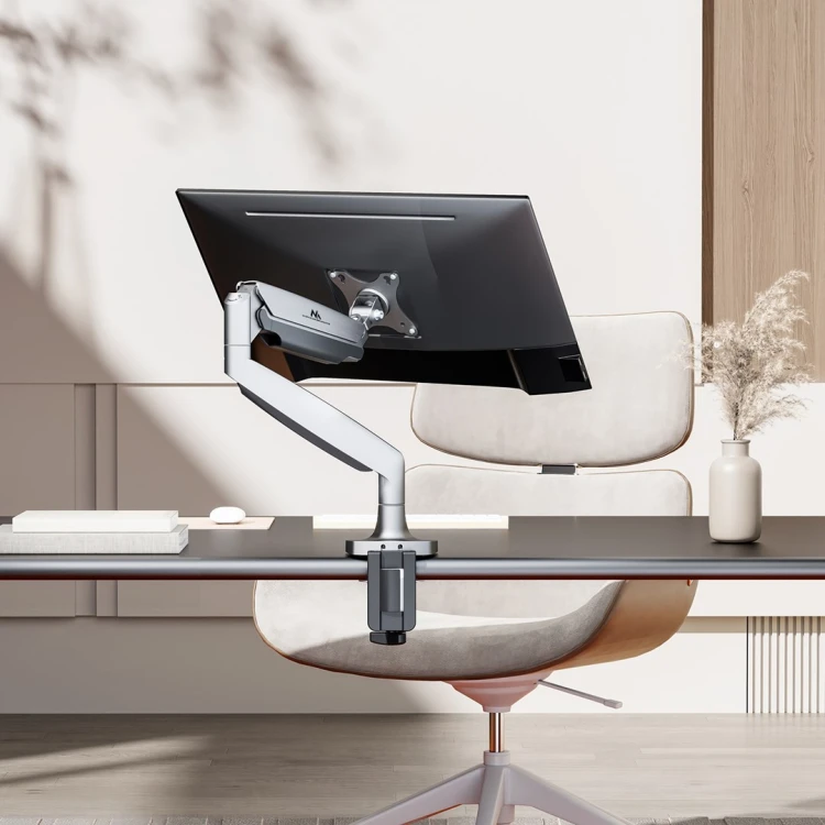 Uchwyt do monitora Maclean MC-969, podwójne ramię, ze sprężyną gazową, 17"-45", 16 kg,