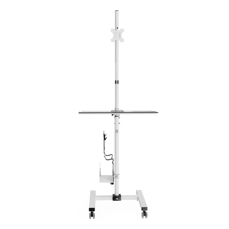 Wózek Maclean MC-793 max 17"-32", max 20kg, - mobilne stanowisko komputerowe na kółkach